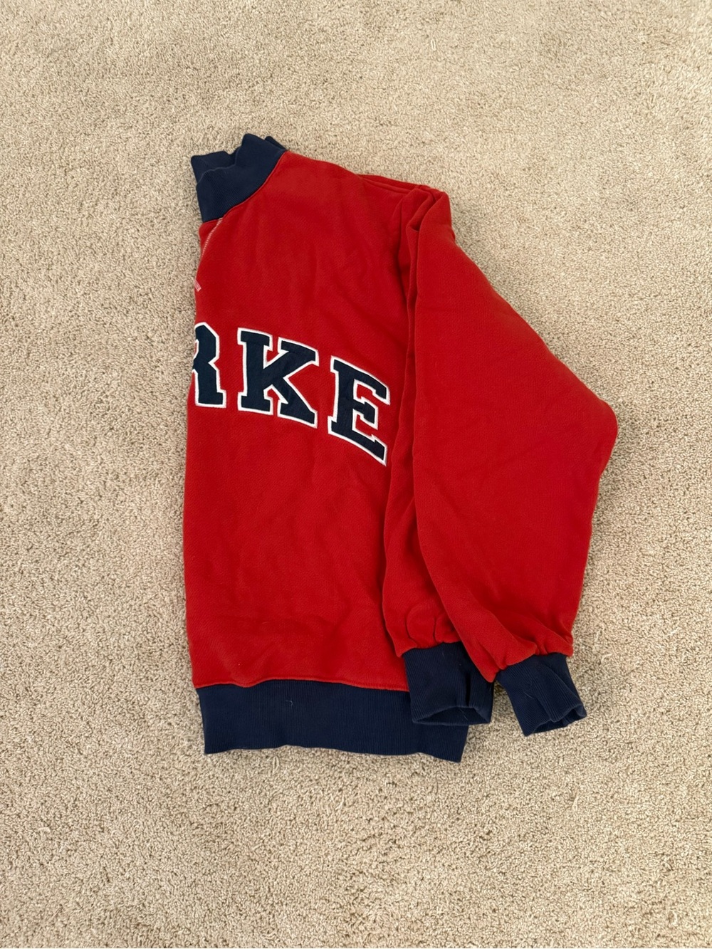 Parke Red/Navy Sweatshirt - Picture 2 of 3